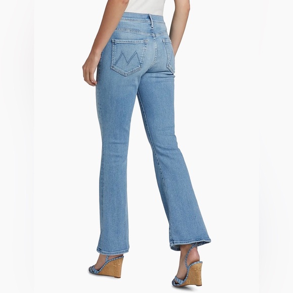 MOTHER Weekender Mid-Rise Flare Ankle Jeans -Size 24 - Picture 2 of 12